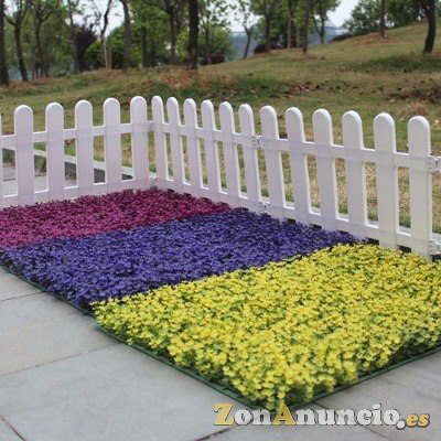 flores y plantas artificiales para suelo